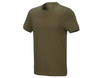 e.s. T-shirt cotton stretch, slim fit