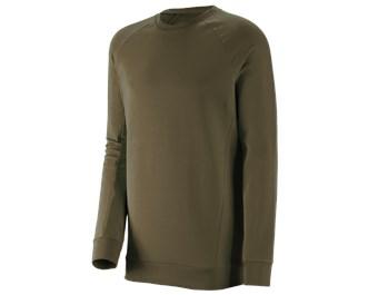 e.s. Sweatshirt cotton stretch, long fit