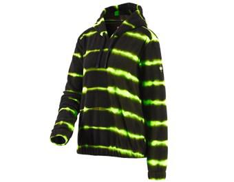 Fleece hoody tie-dye e.s.motion ten, ladies'
