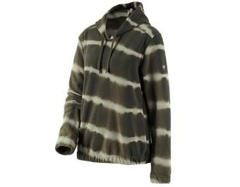 Fleece hoody tie-dye e.s.motion ten, ladies'
