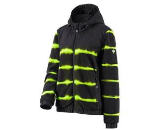 Hybr.fleece hoody jacket tie-dye e.s.motion ten,l.