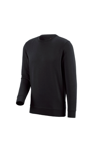 e.s. Sweatshirt poly cotton black | Strauss