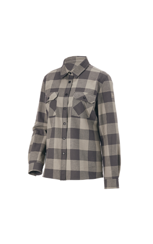 Check shirt e.s.iconic, ladies' dolphingrey/carbongrey | Strauss