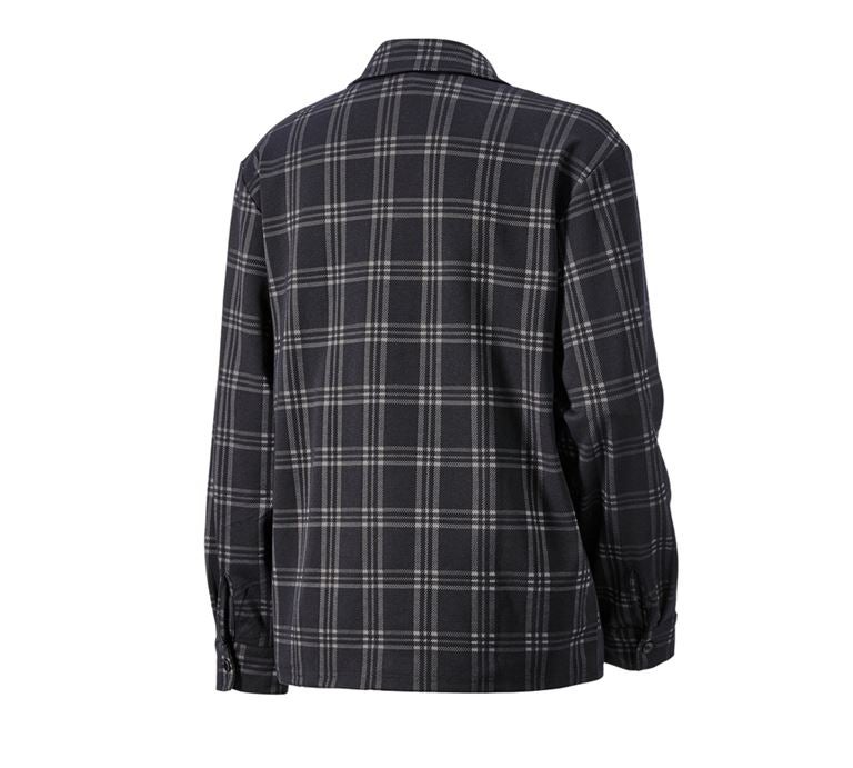 e.s. Checkered Pyjama Top black/basaltgrey | Strauss