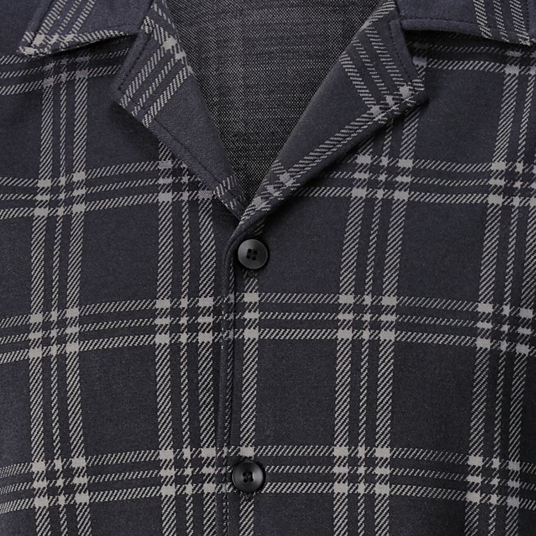 e.s. Checkered Pyjama Top black/basaltgrey | Strauss