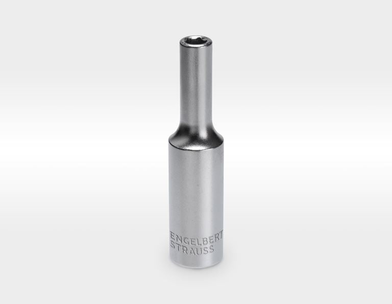 e.s. Socket wrench insert 1/4 hex, long | Strauss