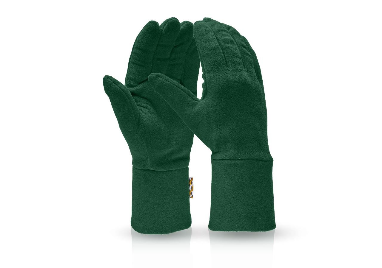Accessories: e.s. FIBERTWIN® microfleece gloves + green