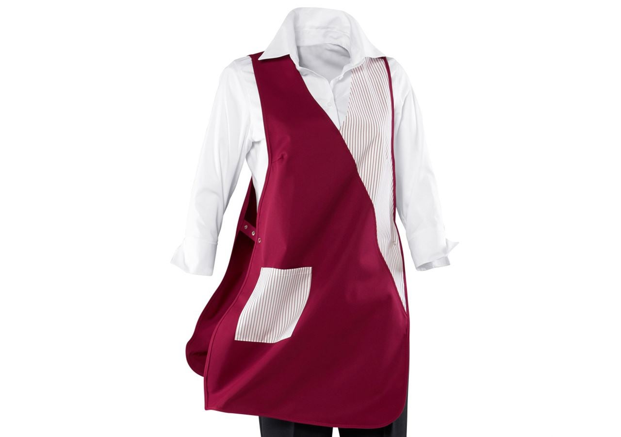 Aprons: Tabard Iris + bordeaux/white