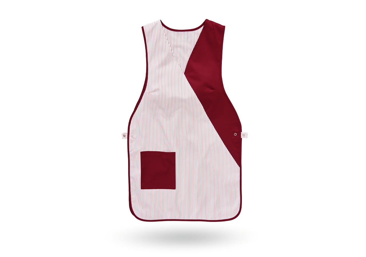 Aprons: Tabards Sandra + white/bordeaux