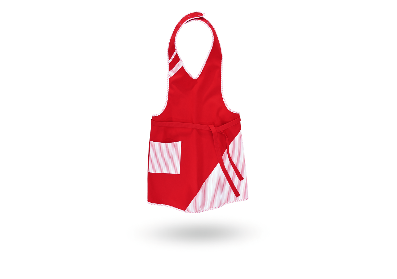 Aprons: Bib Apron Britta + red/white