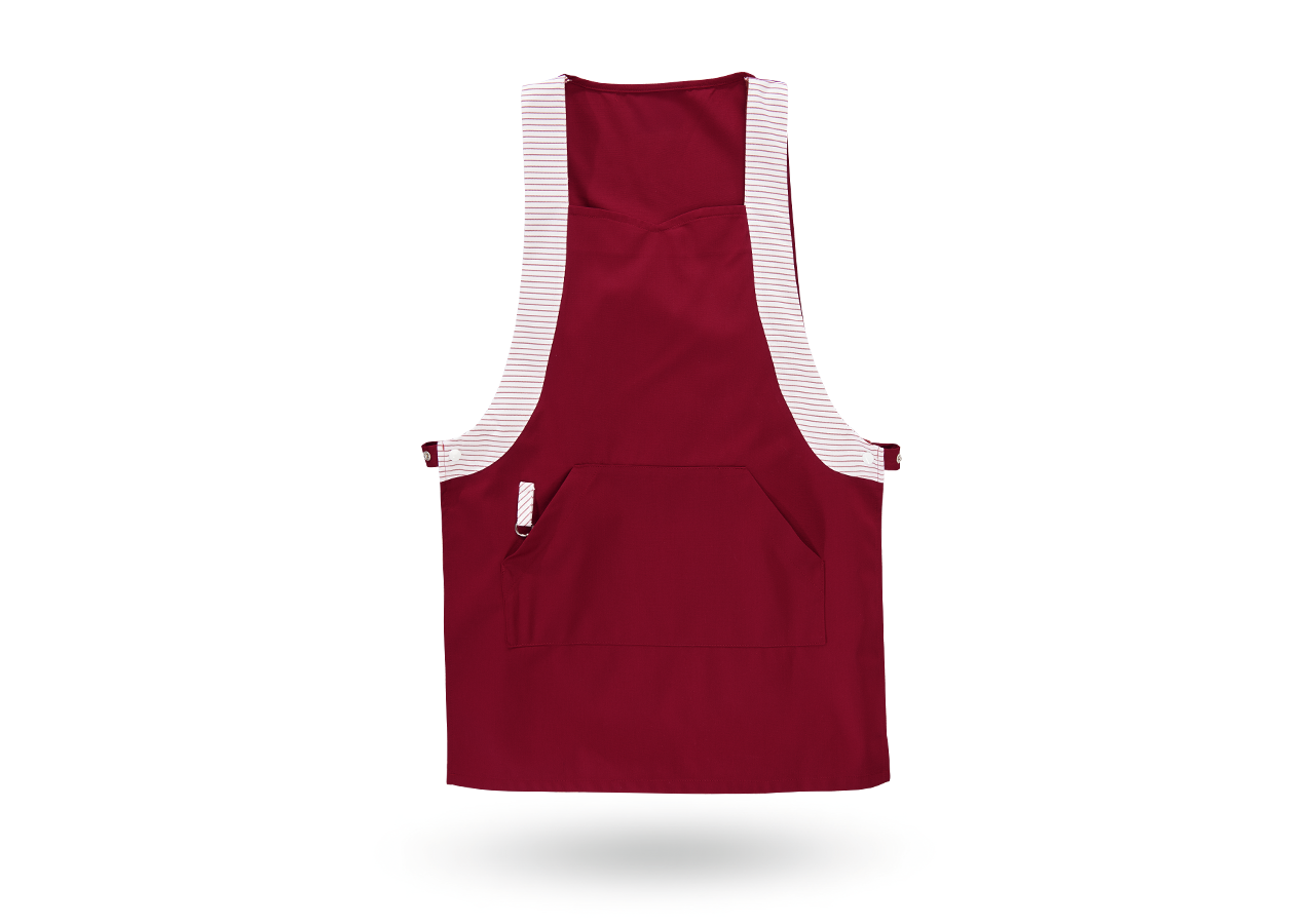 Aprons: Tabard Jutta + bordeaux/white