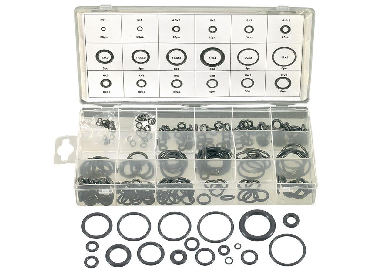 Assorted small parts: O-ring selection