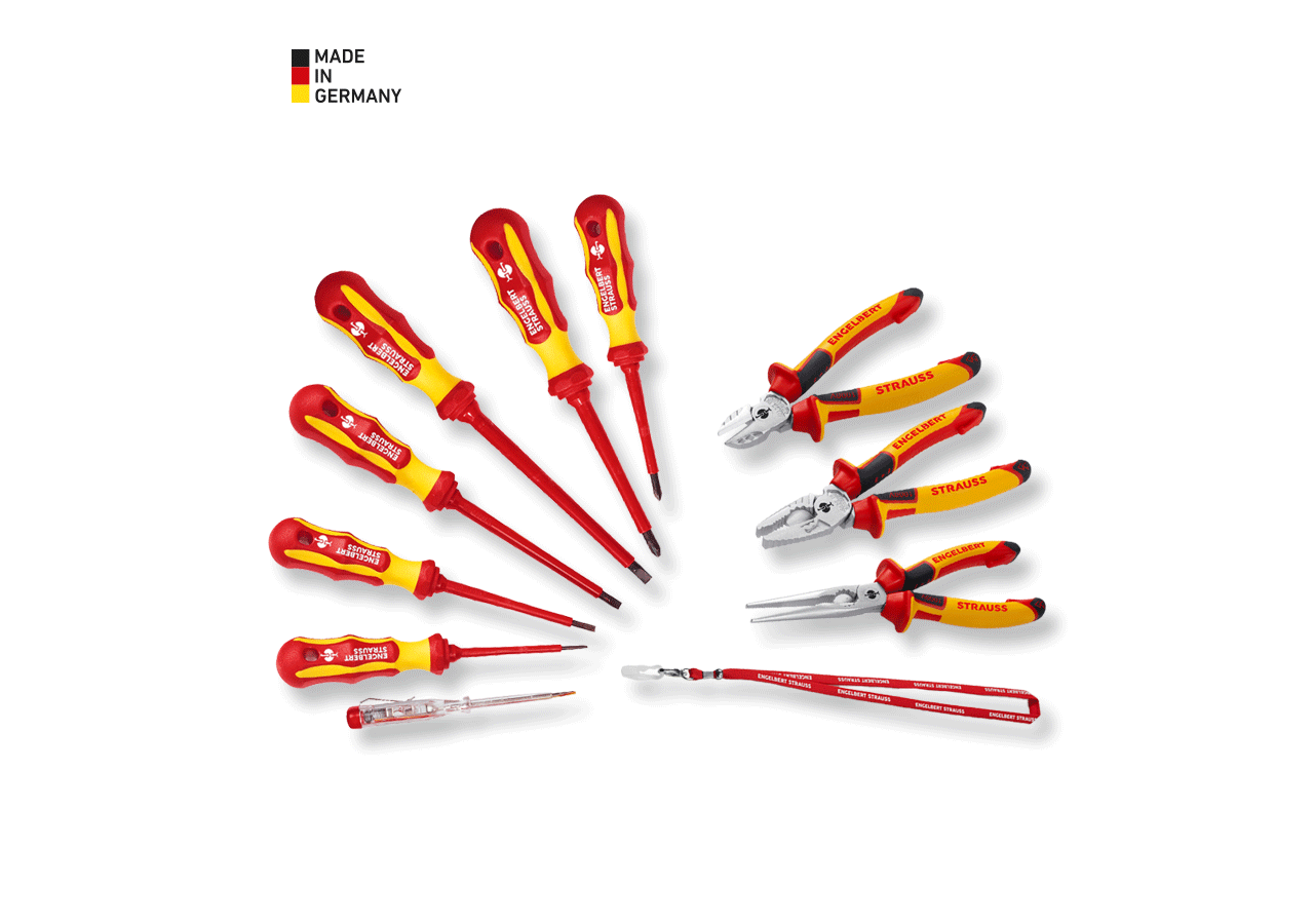 Tongs: VDE safety pliers and screwdriver set