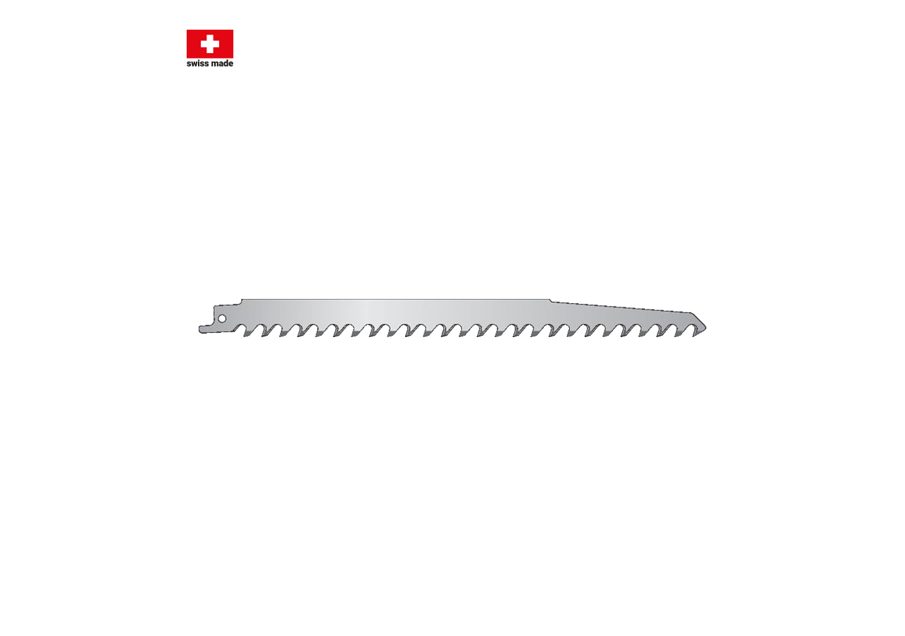 Sawing: Reciprocating saw blade for processing wood