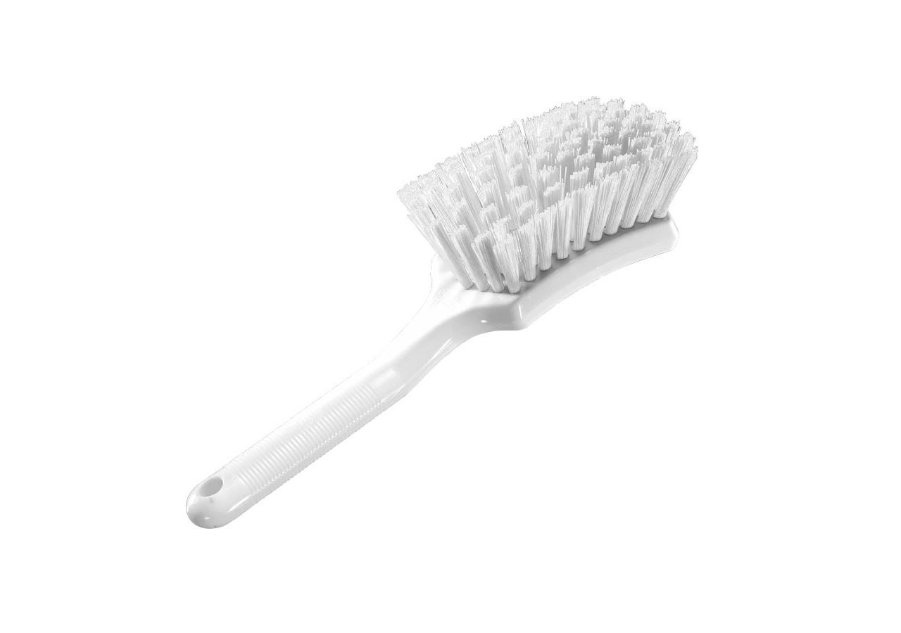 Brooms | Brushes | Scrubbers: Handled hand brush + transparent