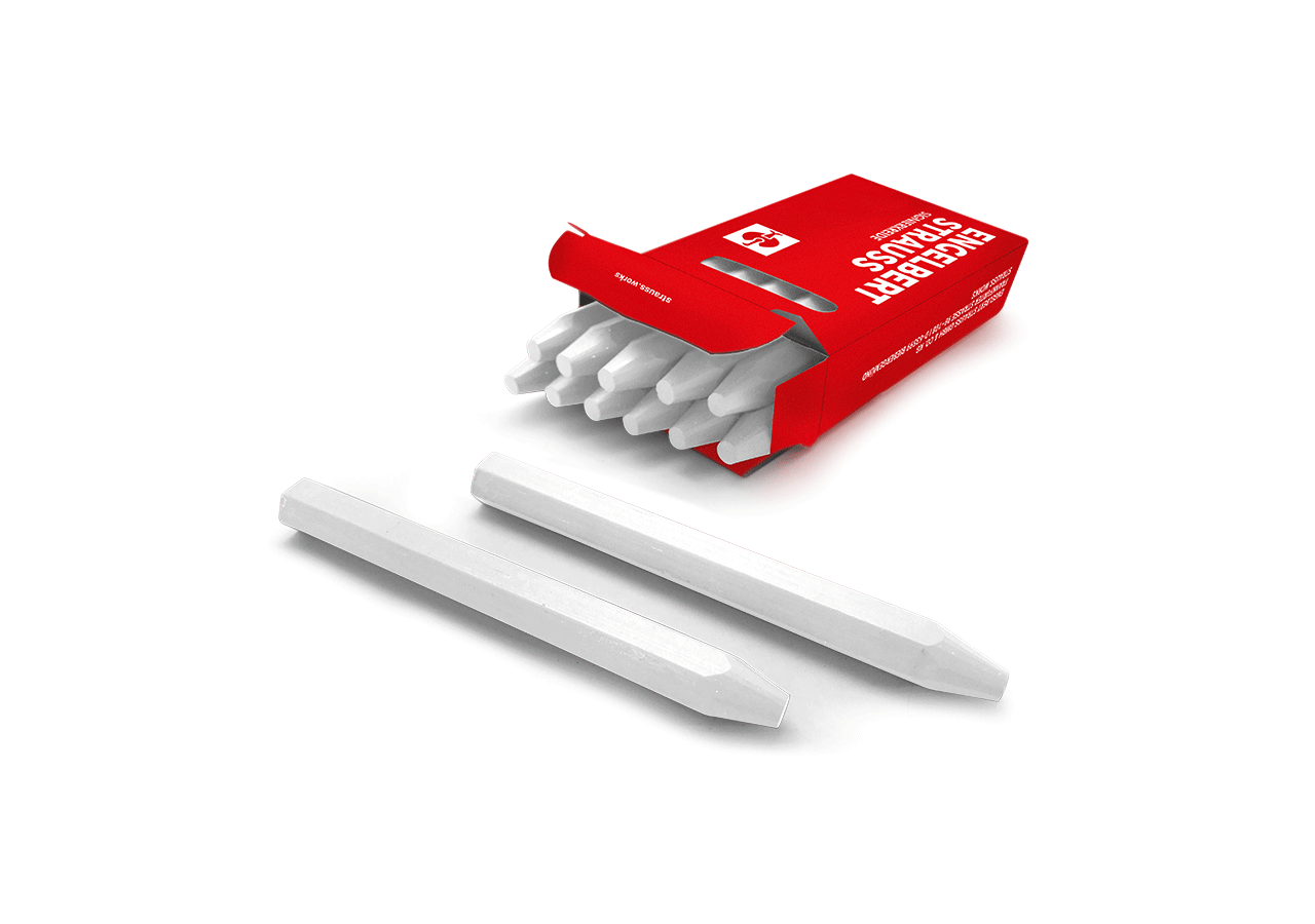 Marking tools: Oil marking chalk, pack of 12 + white