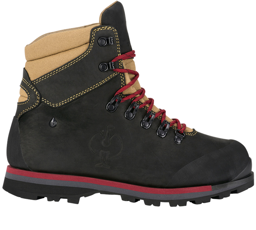 O6: O6 Work shoes e.s. Darak II + black/walnut/ruby