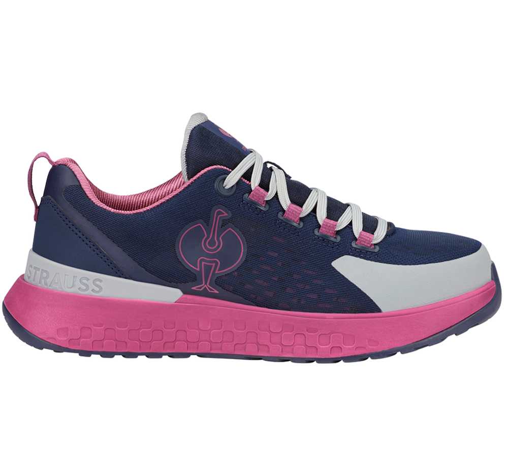 SB: SB Safety shoes e.s. Comoe low + deepblue/tarapink