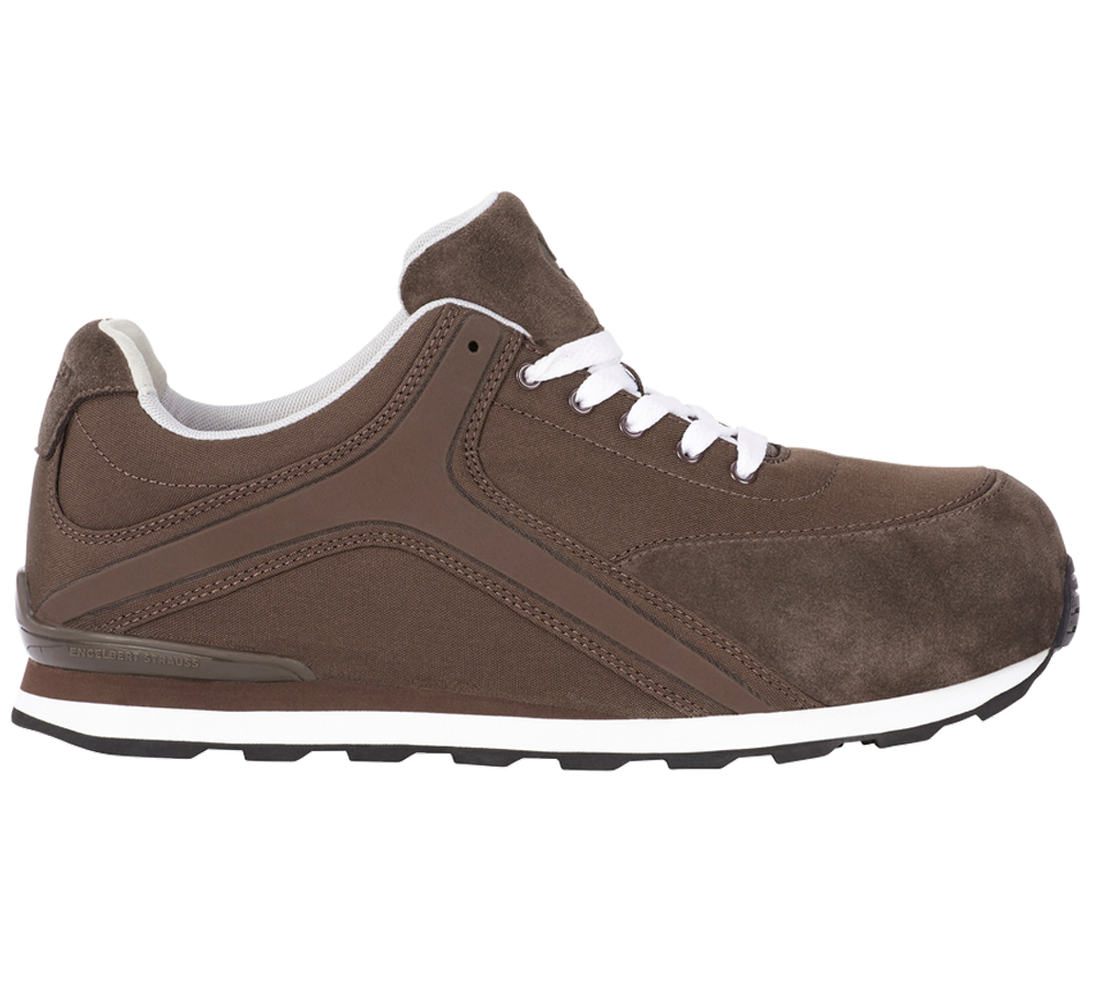 Safety Trainers: S1PS Safety shoes e.s. Sutur + chestnut/white