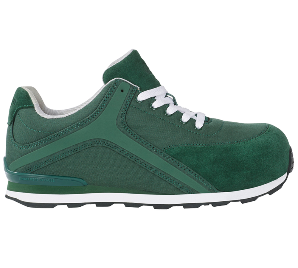 Safety Trainers: S1PS Safety shoes e.s. Sutur + green