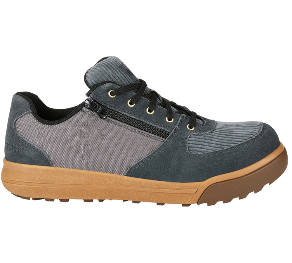 Safety Trainers: S1 Safety shoes e.s. Janus II low + bridgegrey/cement