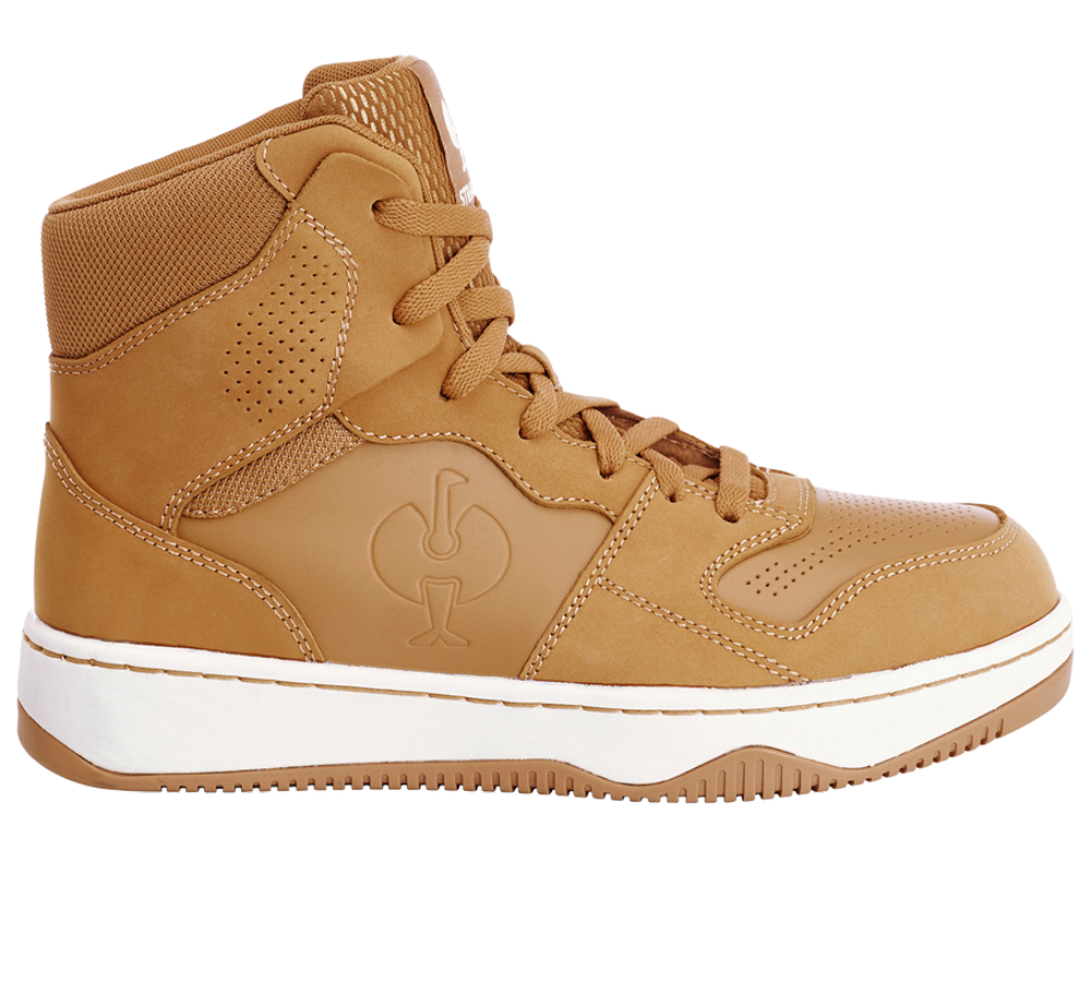 S1P: S1P Safety boots e.s. Eindhoven mid + almondbrown