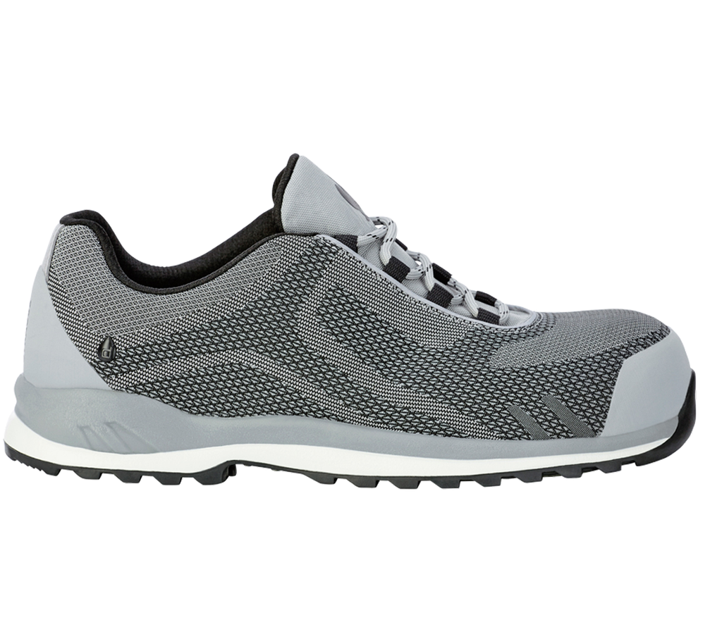 Safety Trainers: e.s. S3 Safety shoes Zardik low + white/platinum