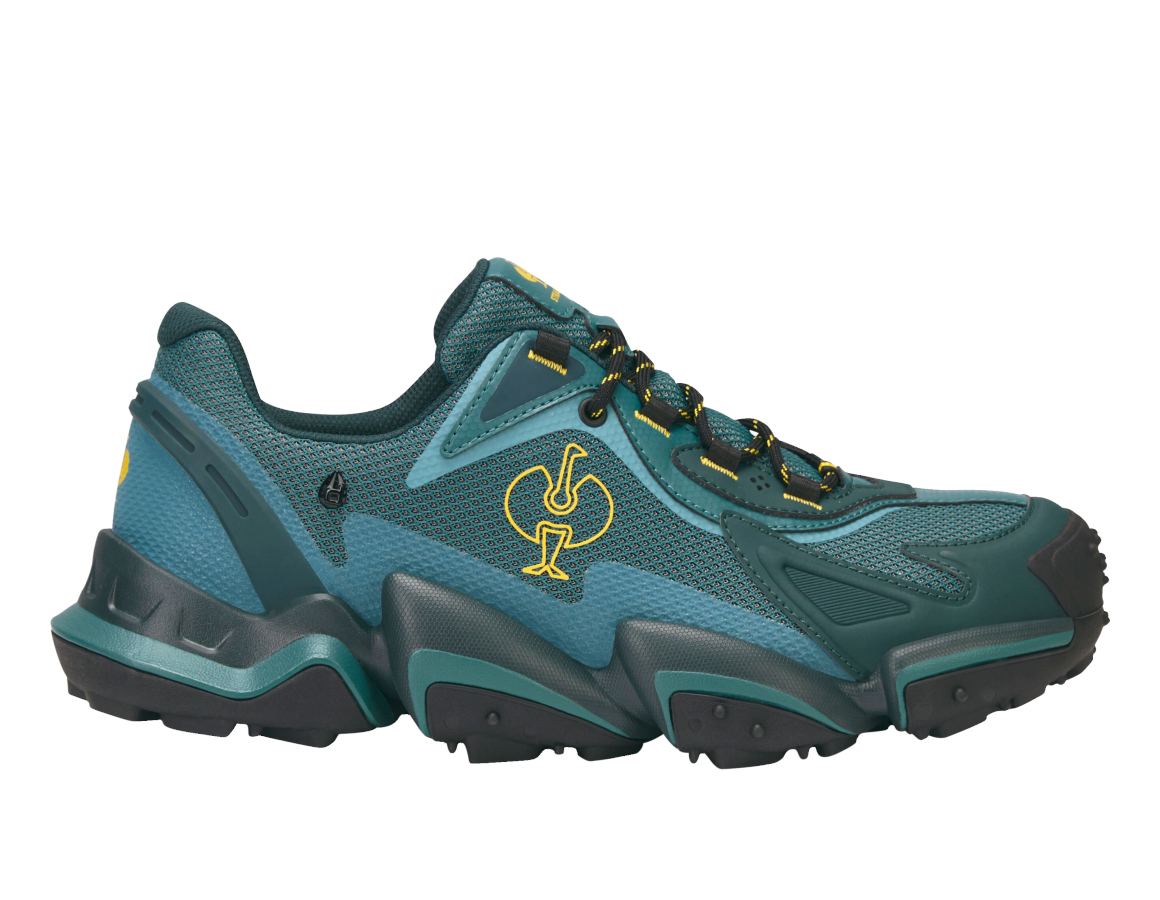 Safety Shoes: S7S Safety shoes e.s. Peoria low + emeraldgreen/black