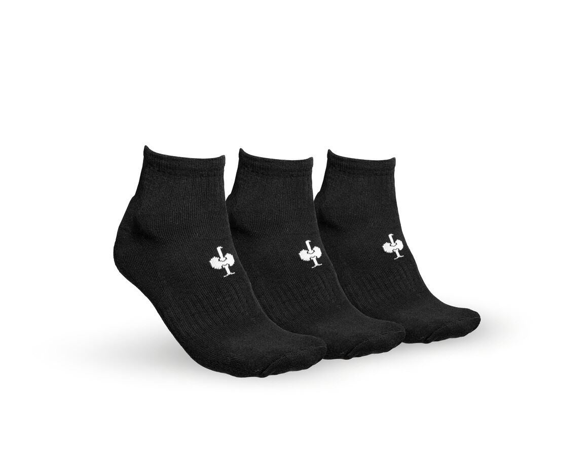 Socks: e.s. Allround socks Classic light/mid,pack of 3 + black