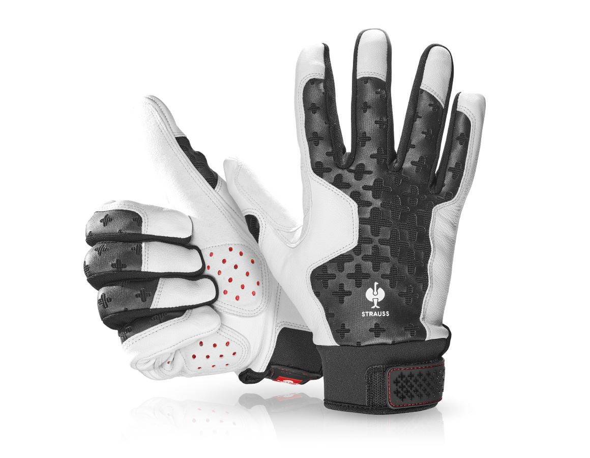 Leather: e.s. Leather assembly gloves ergoplus