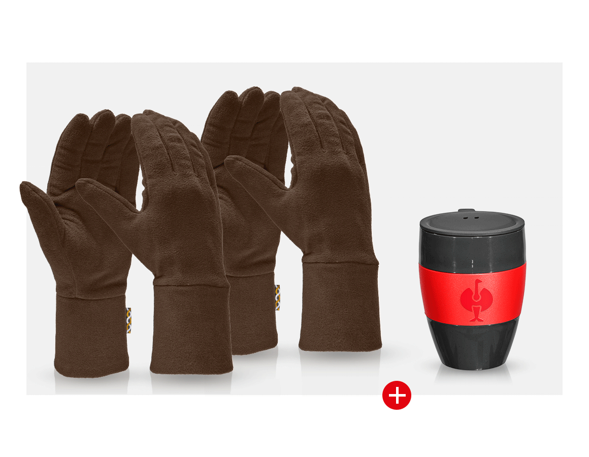 Small gifts: Gloves gift set II + chestnut