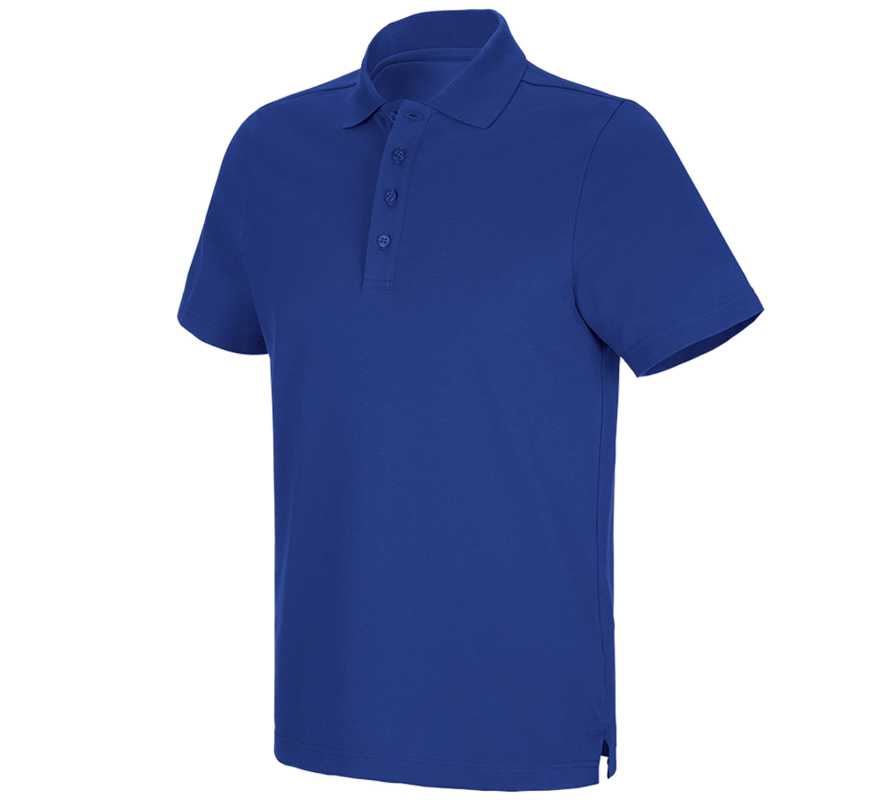 Topics: e.s. Functional polo shirt poly cotton + royal