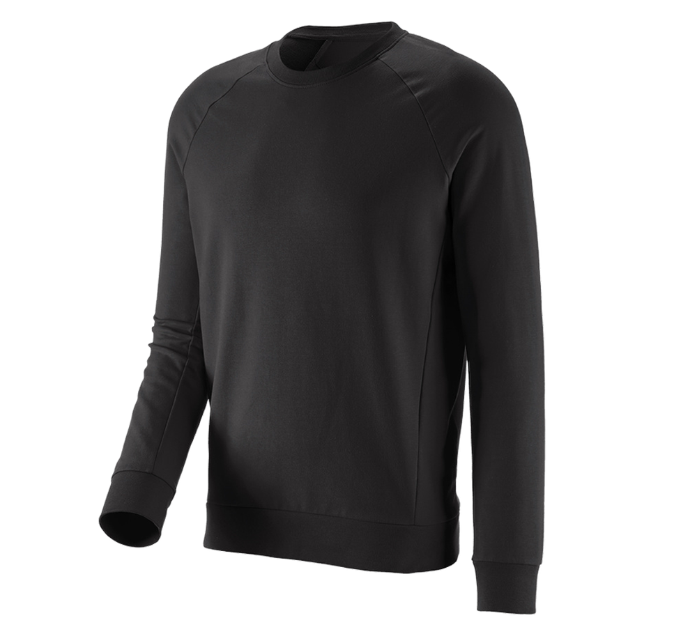 Shirts, Pullover & more: e.s. Sweatshirt cotton stretch + black