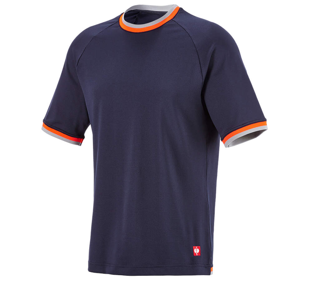 Shirts, Pullover & more: Functional t-shirt e.s.ambition + navy/high-vis orange