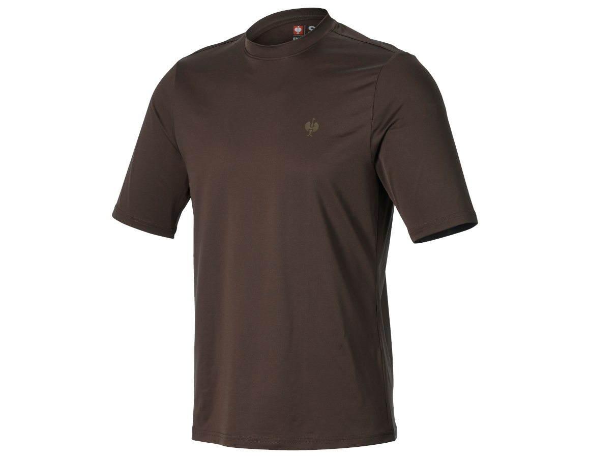 Clothing: Functional t-shirt UV e.s.trail + chestnut/hazelnut