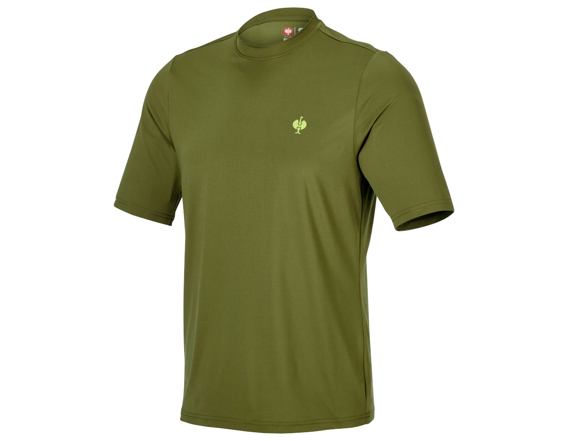 Shirts, Pullover & more: Functional t-shirt UV e.s.trail + junipergreen/limegreen