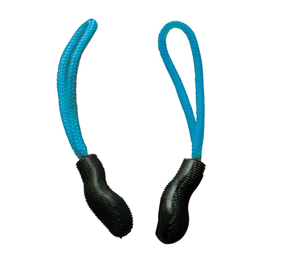 Accessories: Zip puller set + aqua