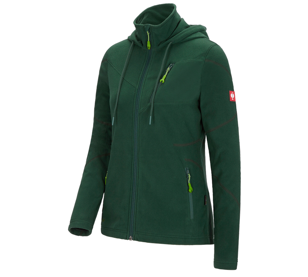 Topics: Hooded fleece jacket e.s.motion 2020, ladies' + green