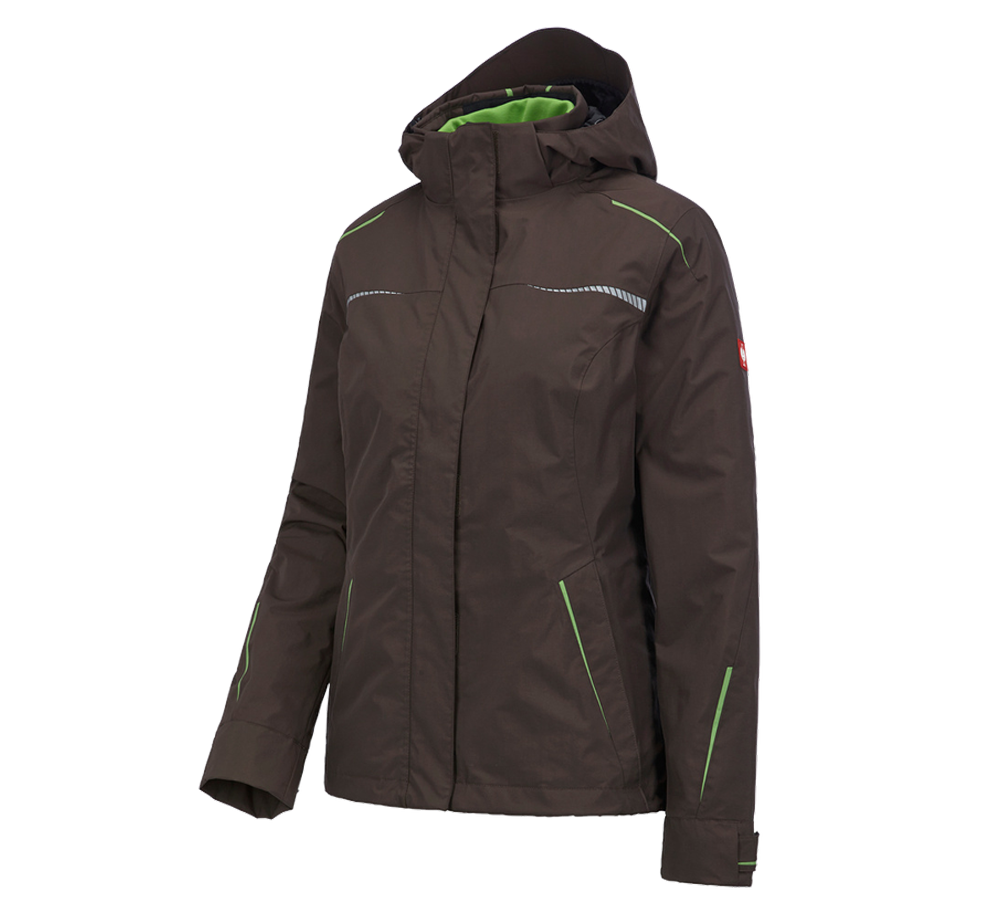 Topics: 3 in 1 functional jacket e.s.motion 2020, ladies' + chestnut/seagreen