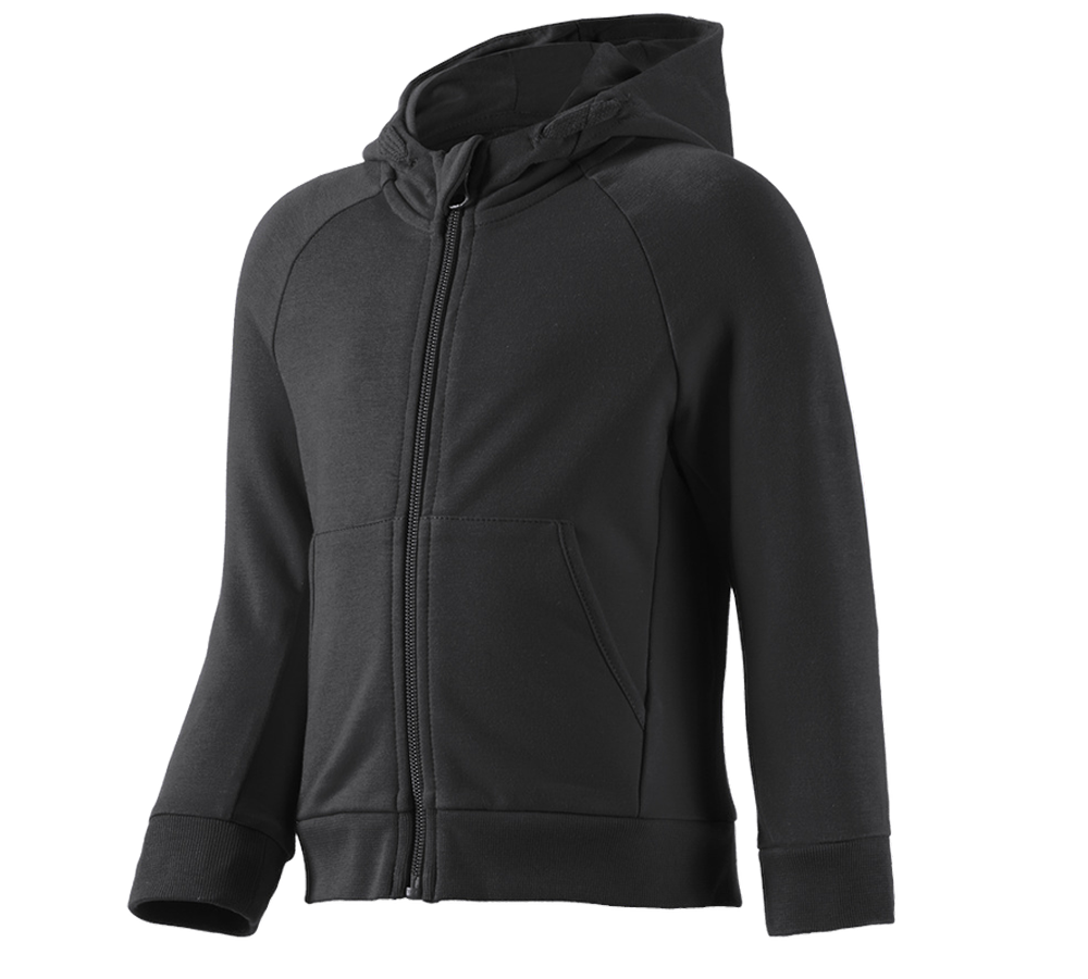 Shirts, Pullover & more: e.s. Hoody sweatjacket cotton stretch, children’s + black
