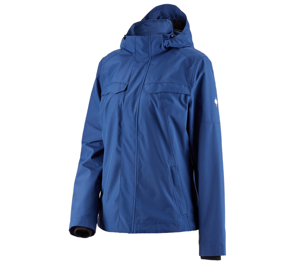 Work- & Safetywear: Rain jacket e.s.concrete, ladies' + alkaliblue