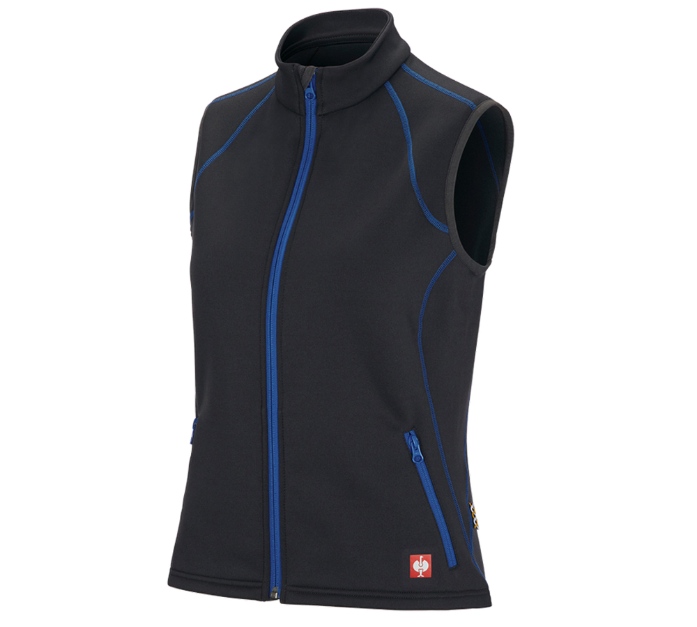 Work Body Warmer: Funct. bodyw. thermo stretch e.s.motion 2020,lad. + graphite/gentianblue