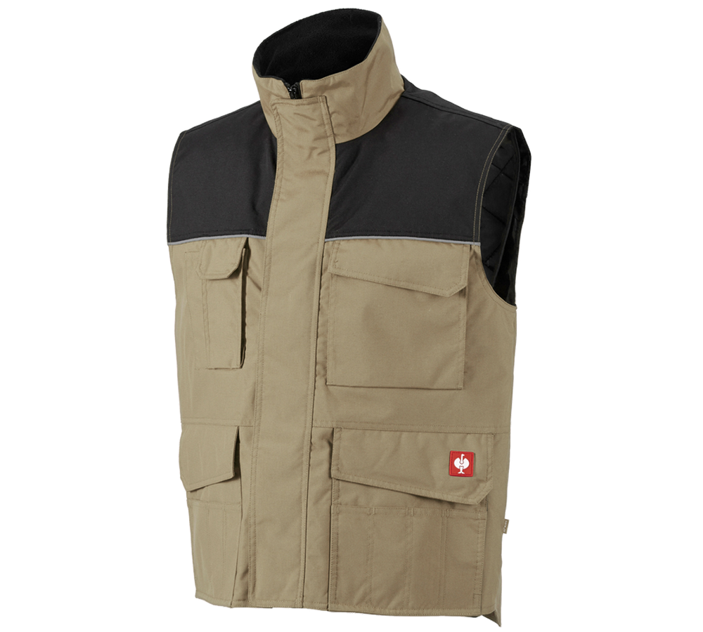 Work Body Warmer: Bodywarmer e.s.image  + khaki/black