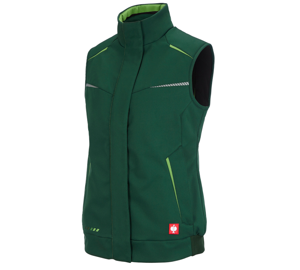 Work Body Warmer: Winter softshellbodywarmer e.s.motion 2020,ladies' + green/seagreen