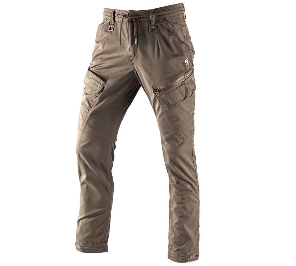 Work Trousers: Cargo trousers e.s. ventura vintage + umbrabrown