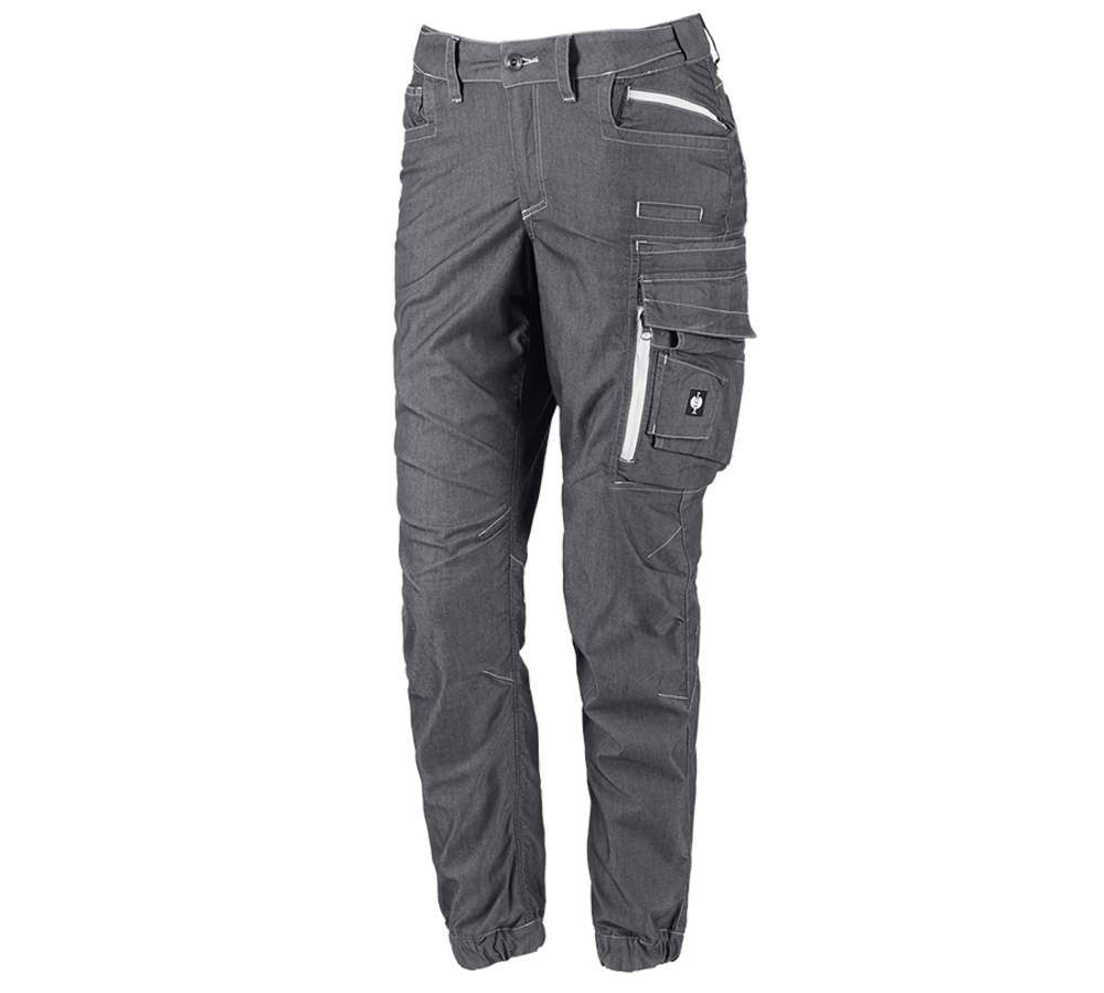 Work Trousers: Cargo trousers e.s.motion ten summer, ladies' + oxidblack