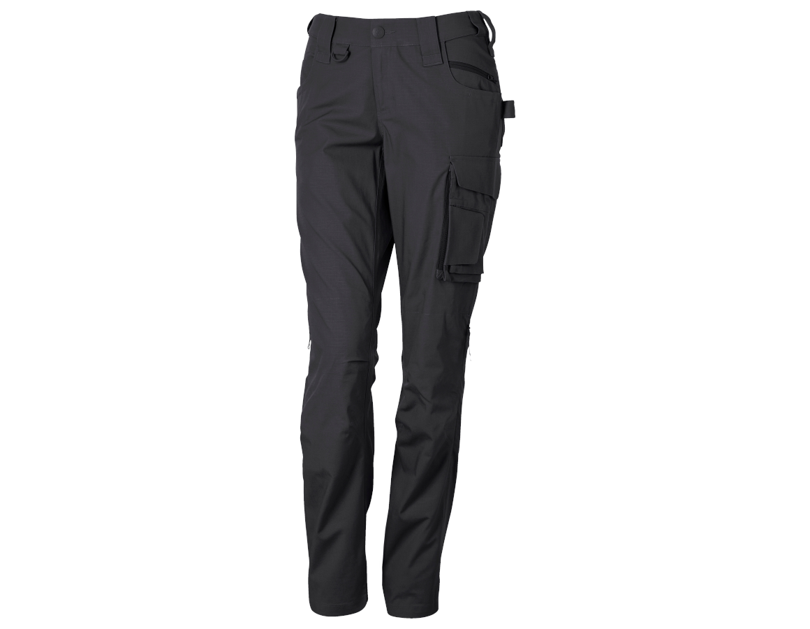 Work Trousers: Trousers e.s.e:pic ripstop, ladies' + black
