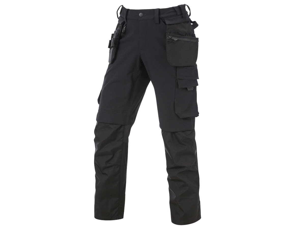 Work Trousers: Stretch holster trousers e.s.line.nordic + black