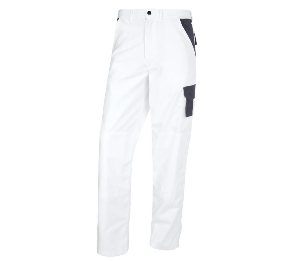 Work Trousers: STONEKIT Trousers Odense + white/grey