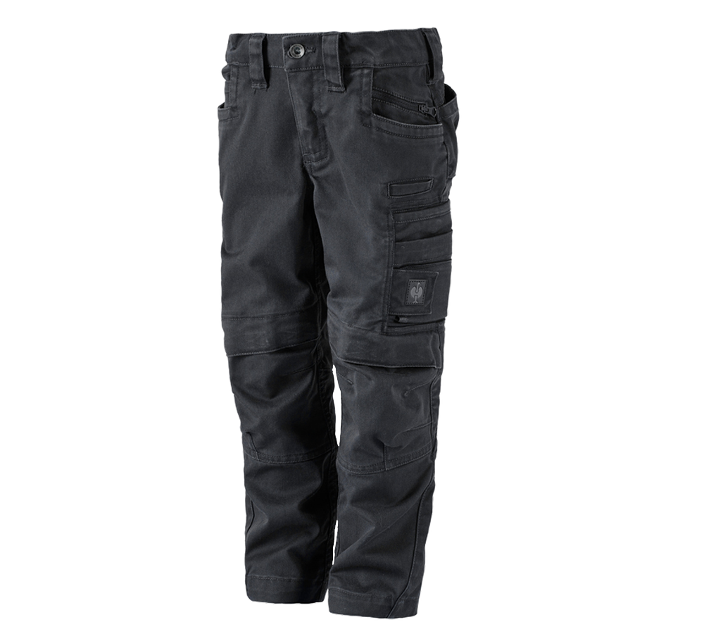 Trousers: Trousers e.s.motion ten, children's + oxidblack